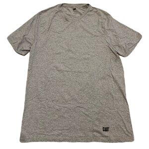 CAT Caterpillar Men's Gray Short Sleeve T-Shirt - Size XL